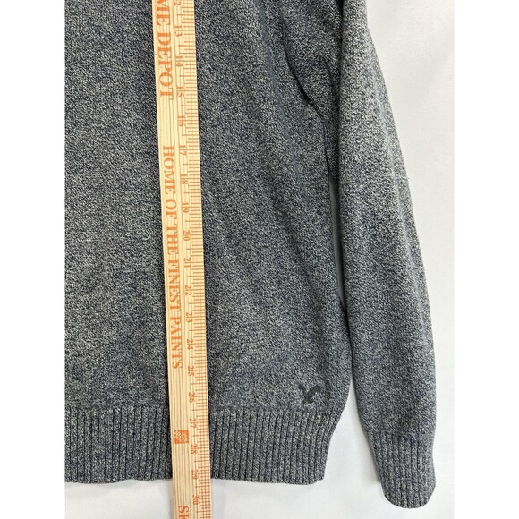American Eagle Athletic Fit Men's 1/4 Button Zipper Sweater Sz XXL 100% Cotton - Picture 7 of 10